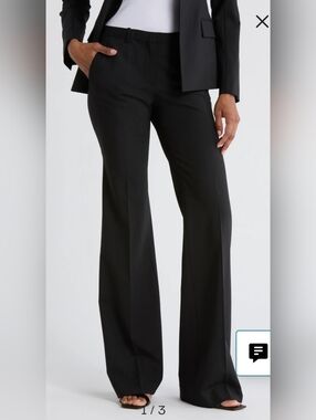 Theory Black Demetria 4 Pants NWT Size 4